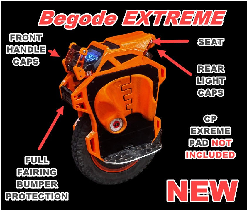 Begode Extreme System - Seat, Bumper/Fairing/Side Panel System