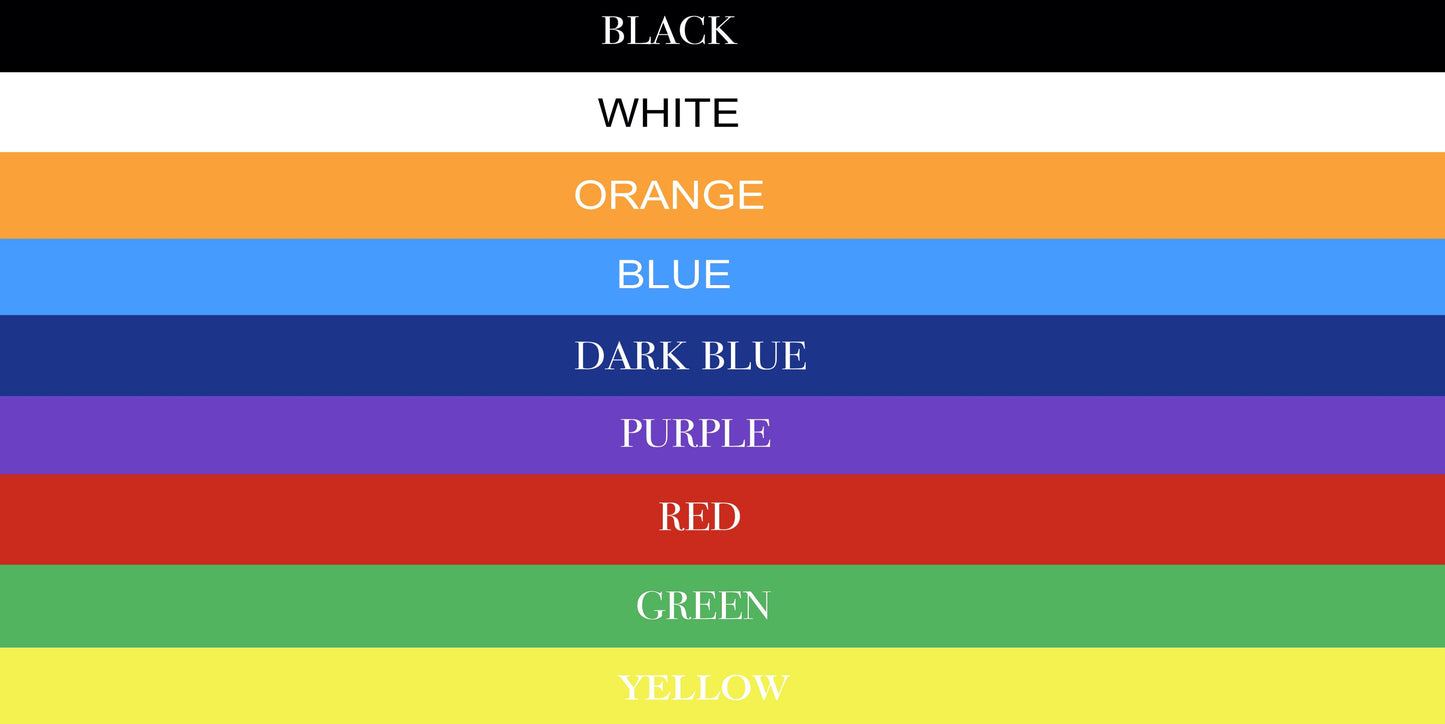 Clark Pads Gen 2 Univeral power stunt jump pads available in black, white, orange, blue, dark blue, purple, red, green, and yellow.