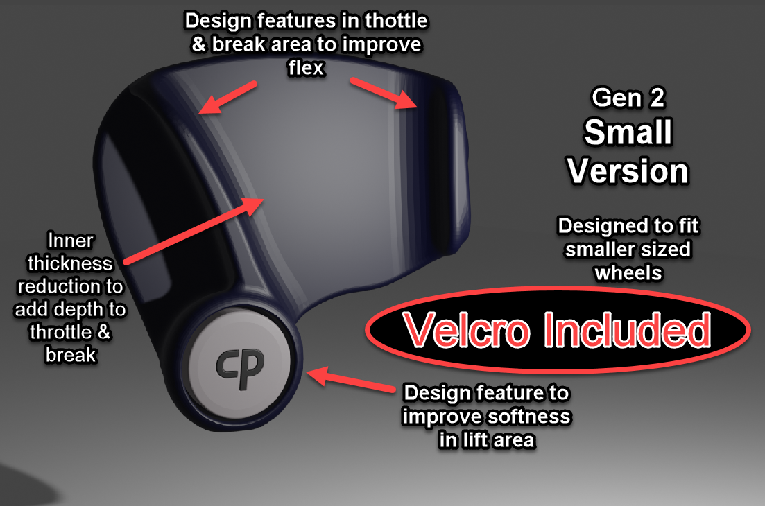 Clark Pads Generation 2 Universal Small Version is ideal for smaller wheels like the Gotway Begode Tesla V2 or MCM5