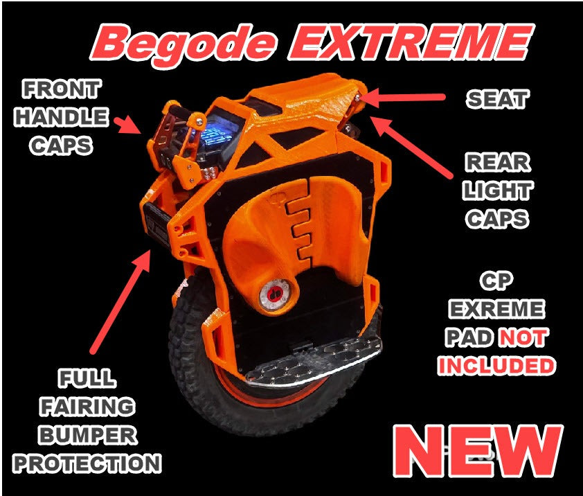 Begode Extreme System - Seat, Bumper/Fairing/Side Panel System – clarkpads