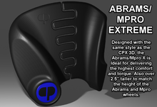 Load image into Gallery viewer, The Abrams / Monster Pro Xtreme pad is ideal for the Leaperkim Abrams or Begode Monster Pro electric unicycle (EUC) wheel.  The Abrams / Monstro Pro Xtreme pads share design and style elements of the CPX-3D pads but is 2.5-inches taller.  The taller pads provide greater comfort, control, and torque on these larger wheels and covers much of the side panel.    The adjustable span feature allows for a looser leg fit if needed.  Purchase includes a set of two pads.  
