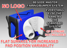 Load image into Gallery viewer, Fairing &amp; Bumper System for the Begode Master EUC wheel from Clark Pads, without the Clark Pads logo.   This durable 3D-printed systems provides great protection for your Begode Master wheel.     Loop side (soft side) Velcro is pre-installed for easy pad adjustment.  This system is design provides a bigger mounting surface for use with Velcro-mounted power pads.  Pads are not included.    Includes pre-applied 3M adhesive along the interior for mounting.  
